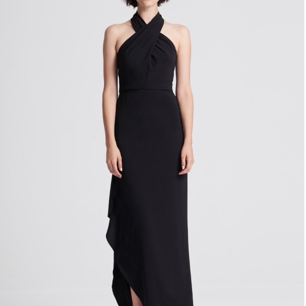 Halston Crepe Halterneck Gown